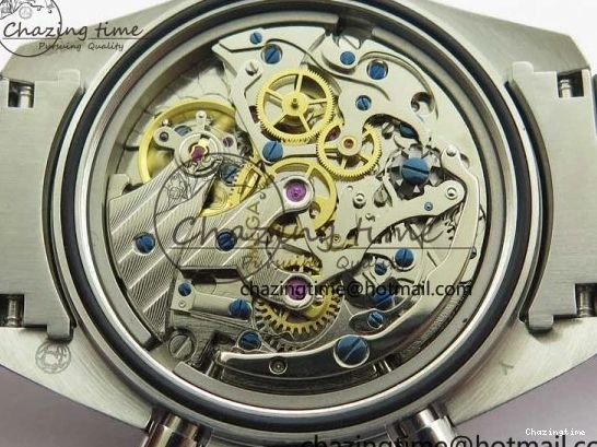 0211 Speedmaster SS Snoopy Apollo OMF Best Edition White Dial on SS Bracelet Venus EasyCare 7877